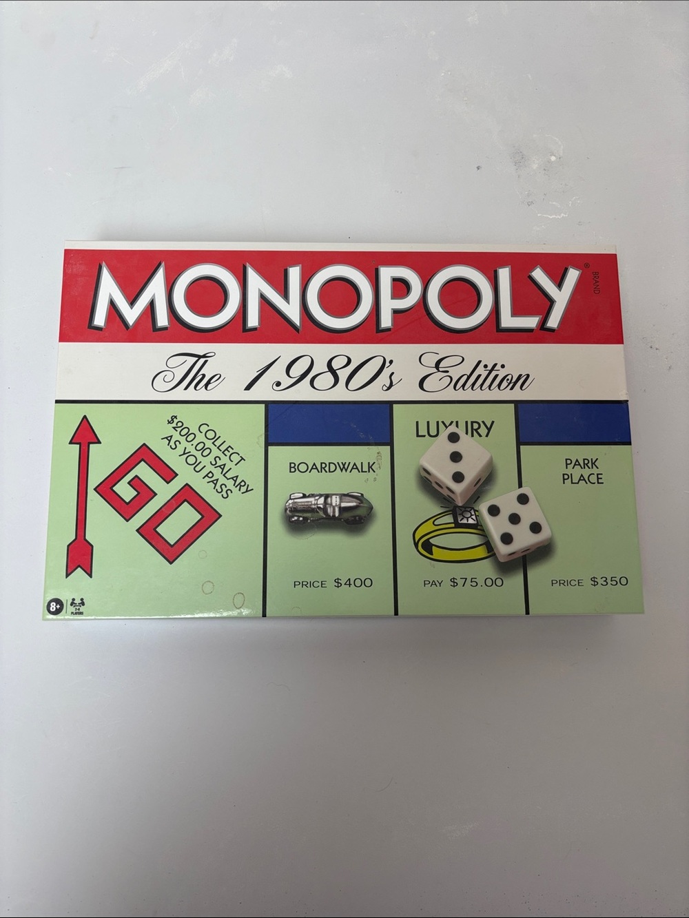 Monopoly The 1980's Edition Board Game - Red, Green, Blue